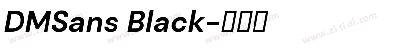 DMSans Black字体转换